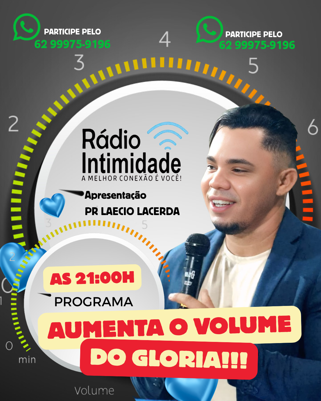 Aumenta o volume do Glória